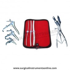Hegar uterine dilator 3 pieces set,3-4, 7-8, 13-14, mathieu speculum, grave 3pcs